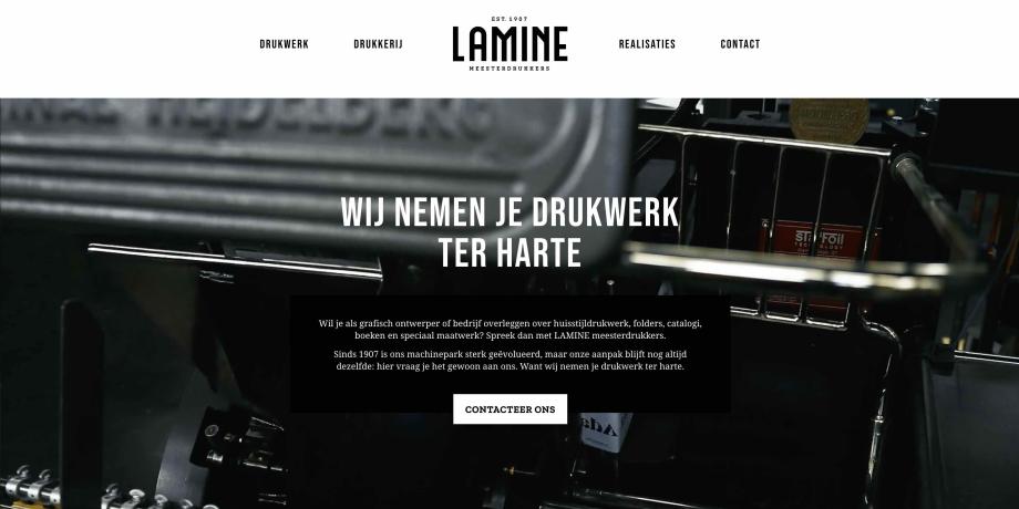 LAMINE Meesterdrukkers www.lamine.be